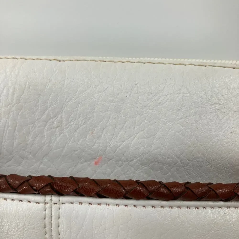 Vintage white brown